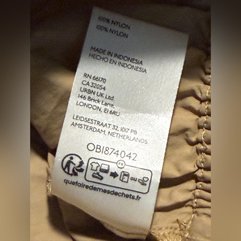 By‎ Anthropologie Women's Short-Sleeve Drawstring Popover Top women’s S beige - Picture 7 of 16
